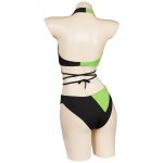 Kim Shego Swimsuit Cosplay Costume Two Piece Swimwear Outfits Halloween Carnival Suit 3 - Shego Costume